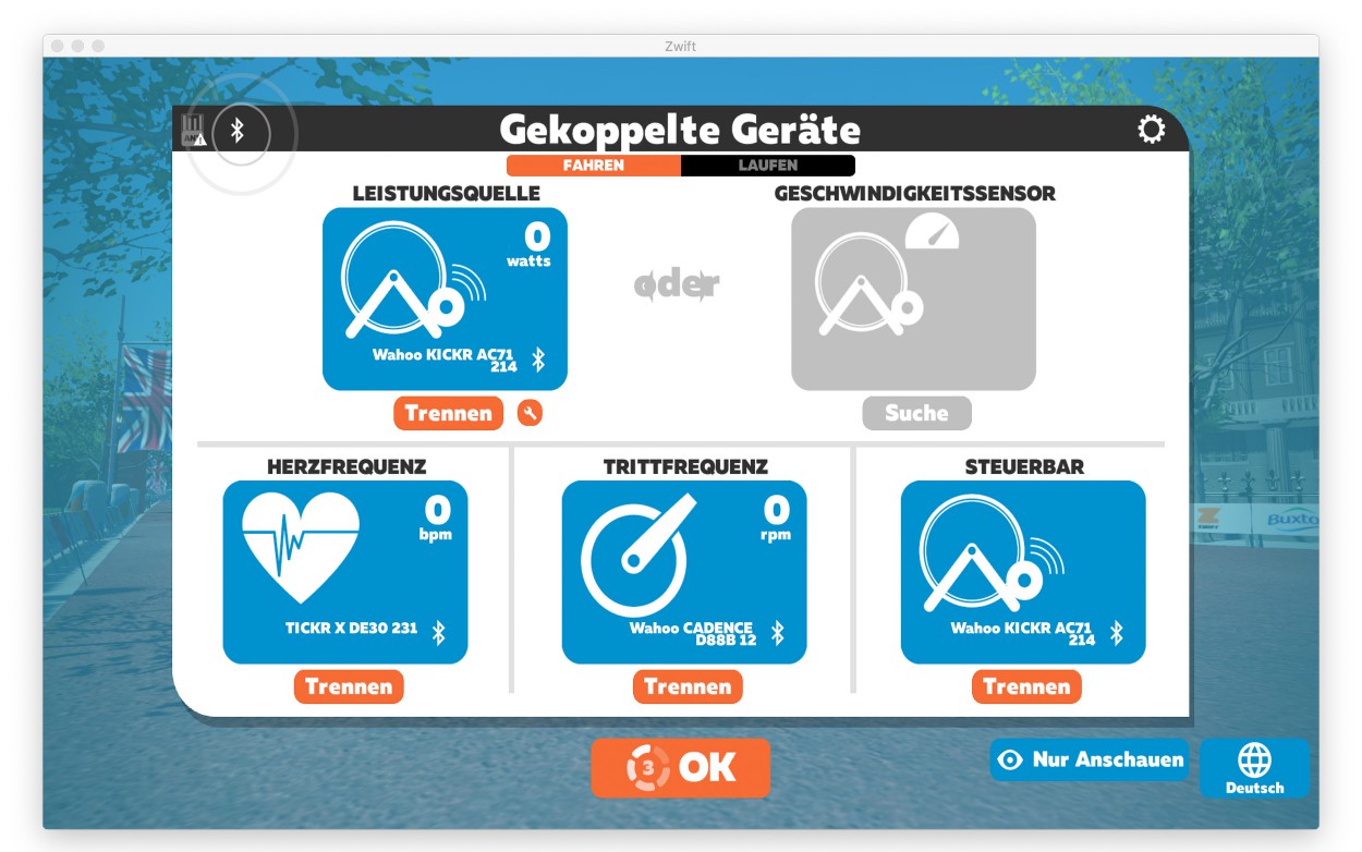 ZWIFT - Niemiecka instrukcja do wirtualnego treningu online