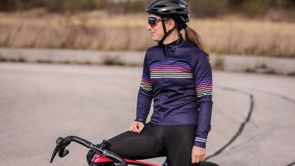 Tenue de vélo Castelli pour femmes d'automne