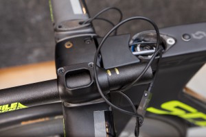 ... and cut them on the front or rear. Note: Do not notch the Di2 openings on the underside of the extensions.
