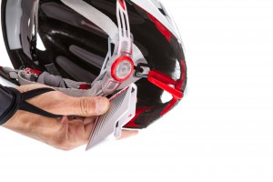 The Wing57 helmet features an additional, removable, magnetic aerodynamic tail...